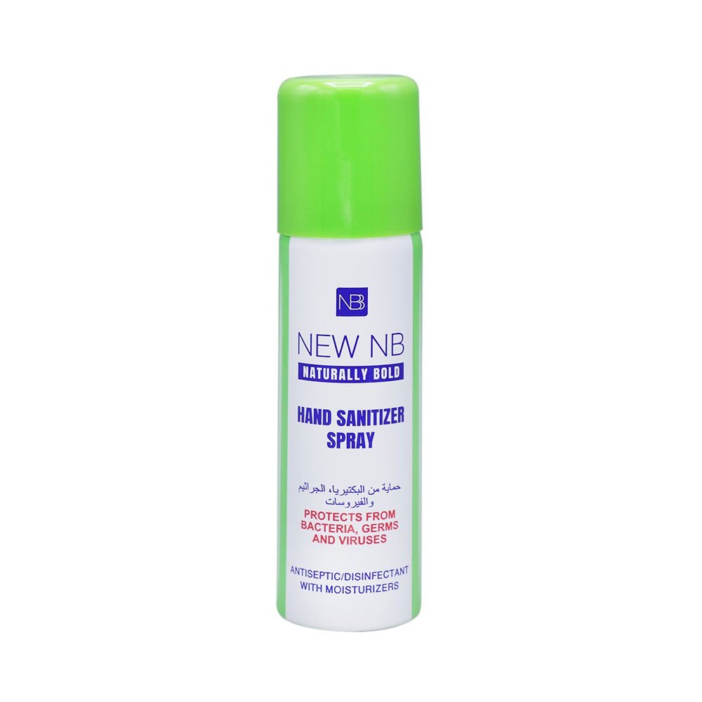 New NB Naturally Bold Hand Sanitizer Spray (70% Alcohol), 120ml ( 1 box of 12)