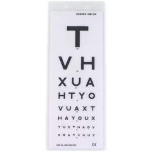 EYE TEST WALL CHART (DOUBLE SIDED)